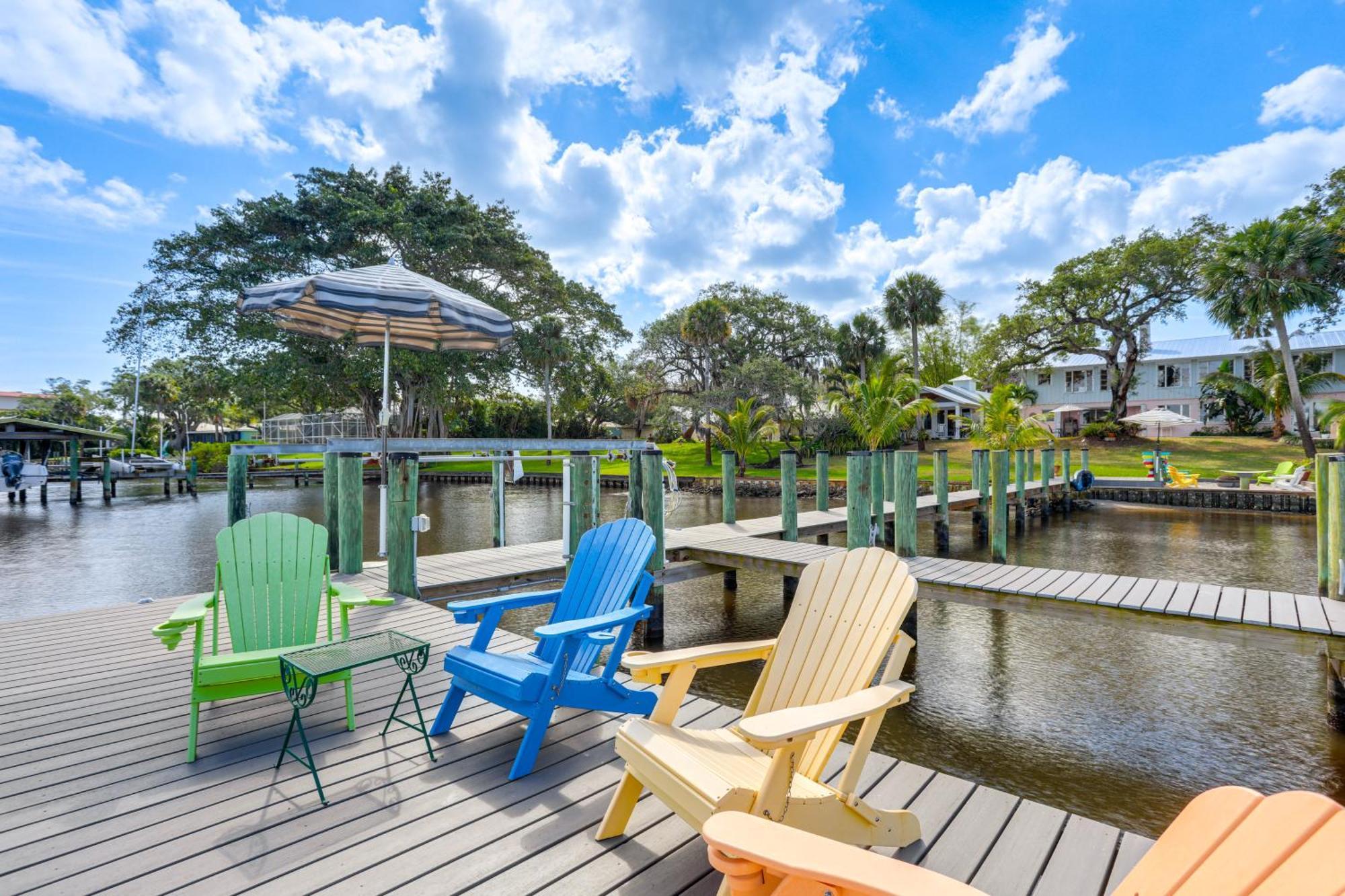 Waterfront Stuart Oasis With Hot Tub And Dock! Vila Exterior foto